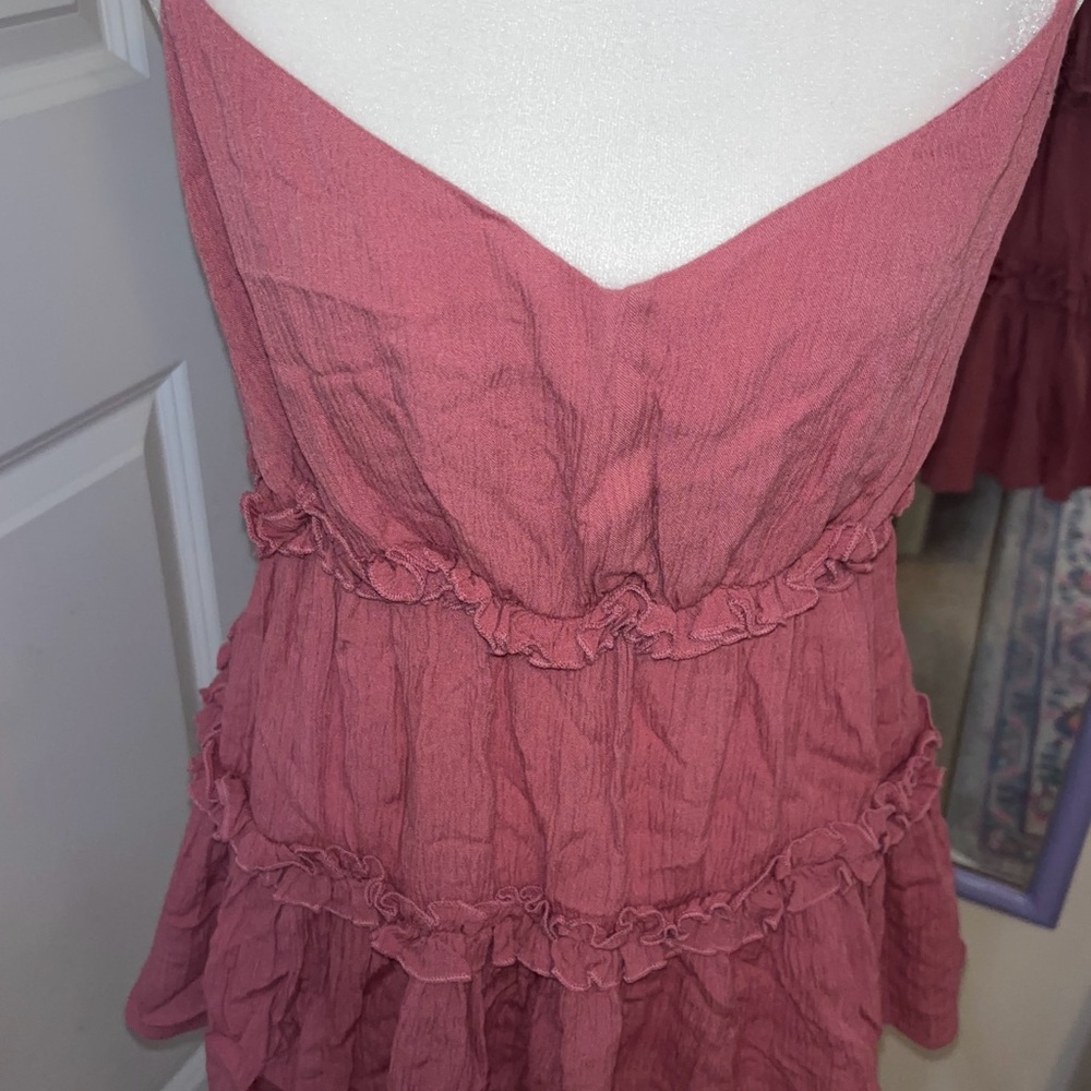 Pink Ruffled top